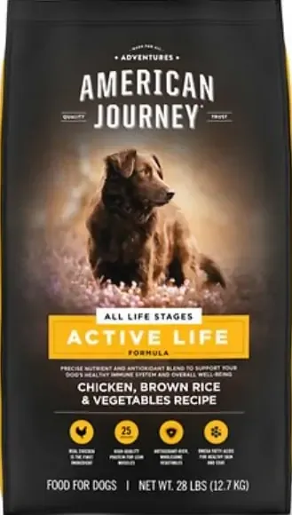 american journey dog food recall