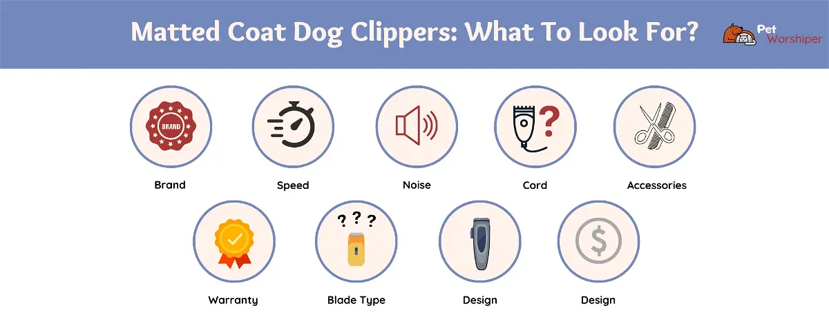 What to consider when choosing a dog clipper for matted hair